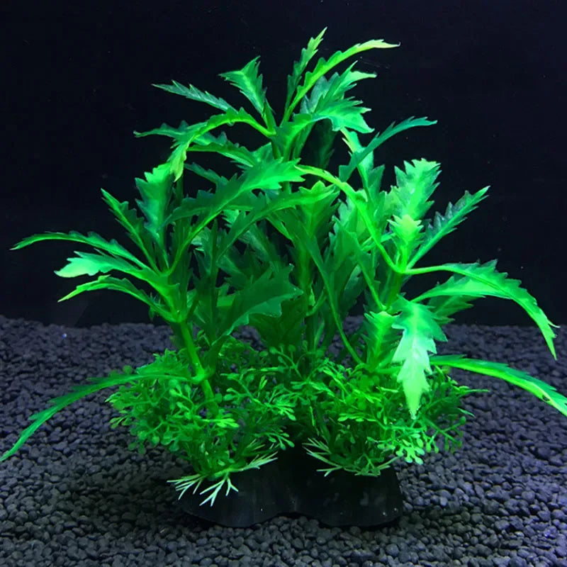 Aquarium Artificial Decor Plants Simulation Water Weeds Ornament Fish Tank Plant Water Weeds Aquarium Grass Decoration 14Cm