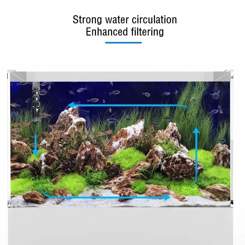 Aquarium Rotating Water Outlet Nozzle 1/2" 3/4'' 1" Adjustable Direction Vortex Water Flow Accelerator Fish Tank Filter Pump
