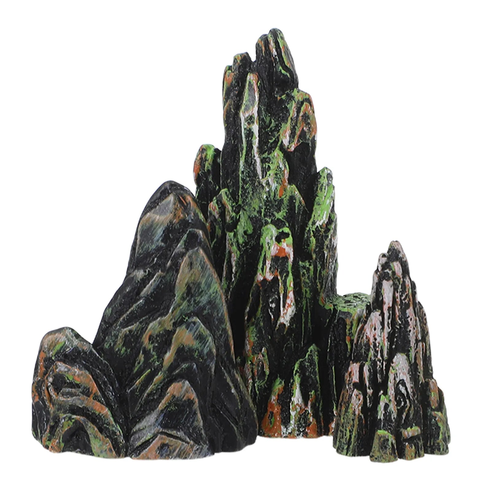 3Pcs Mini Rockery Artificial Rock Landscape Decoration Resin Scenic Stones for Zen Garden Aquarium Sand Table Micro Landscape