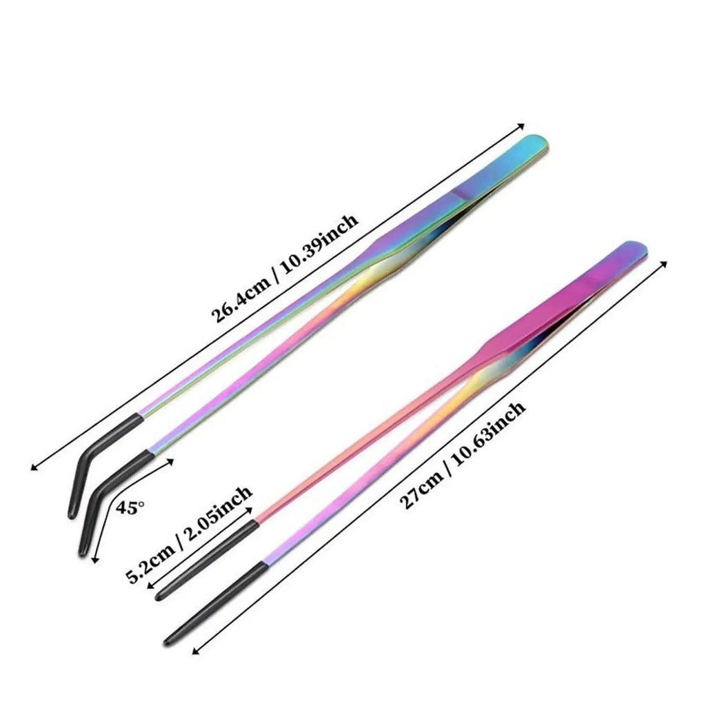 Aquarium Tweezers Reptile Feeding Tongs Rust Resistant Soft Tip Metal Clamp for Equipment for Reptiles Terrarium