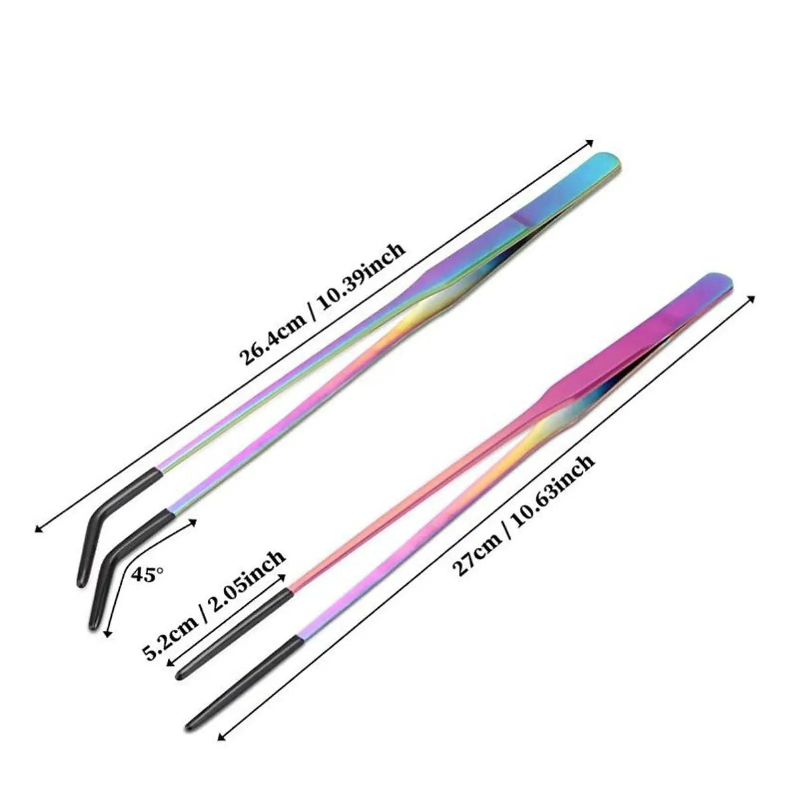 Aquarium Tweezers Reptile Feeding Tongs Rust Resistant Soft Tip Metal Clamp for Equipment for Reptiles Terrarium