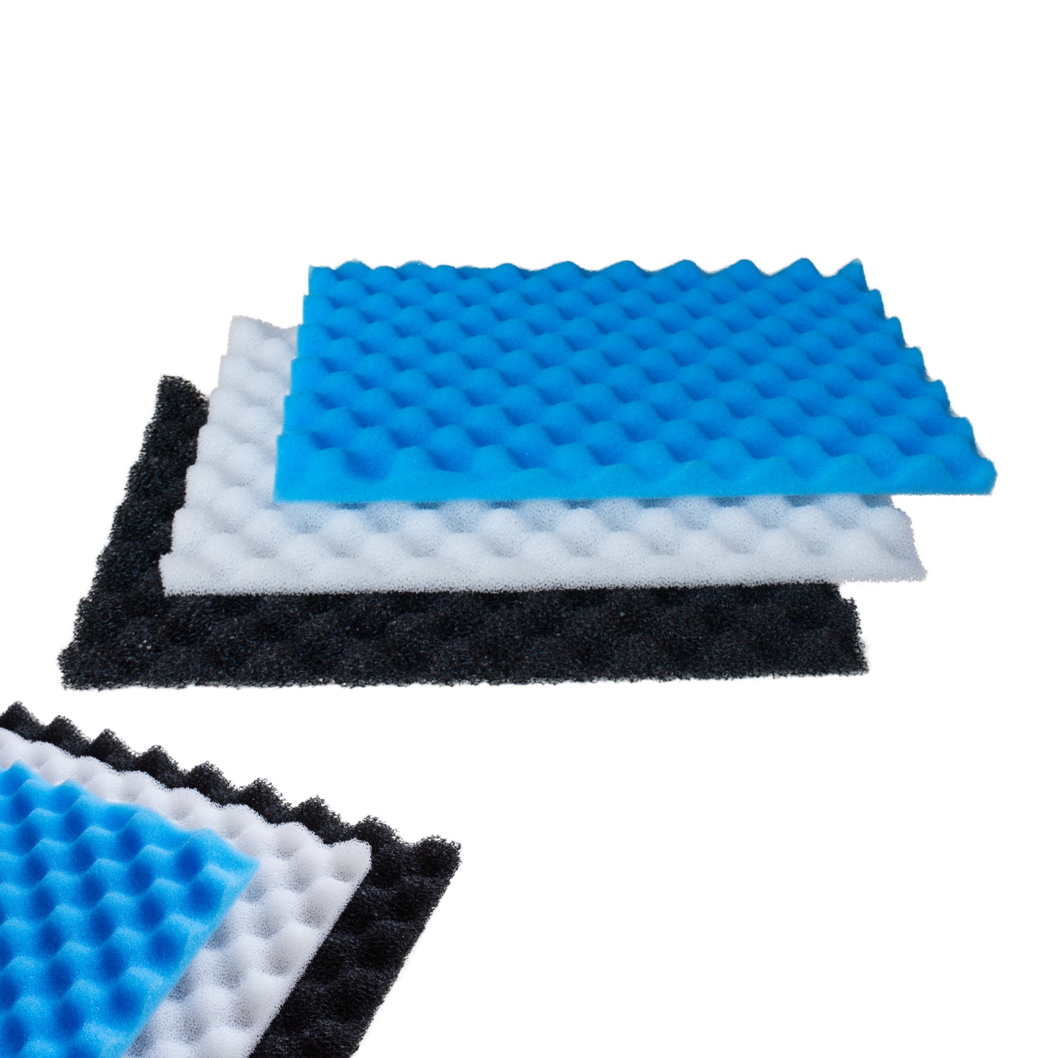 POND FILTER FOAM REPLACEMENT MEDIA SET PACK of 3 FINE MEDIUM COARSE SPONGE SPARE