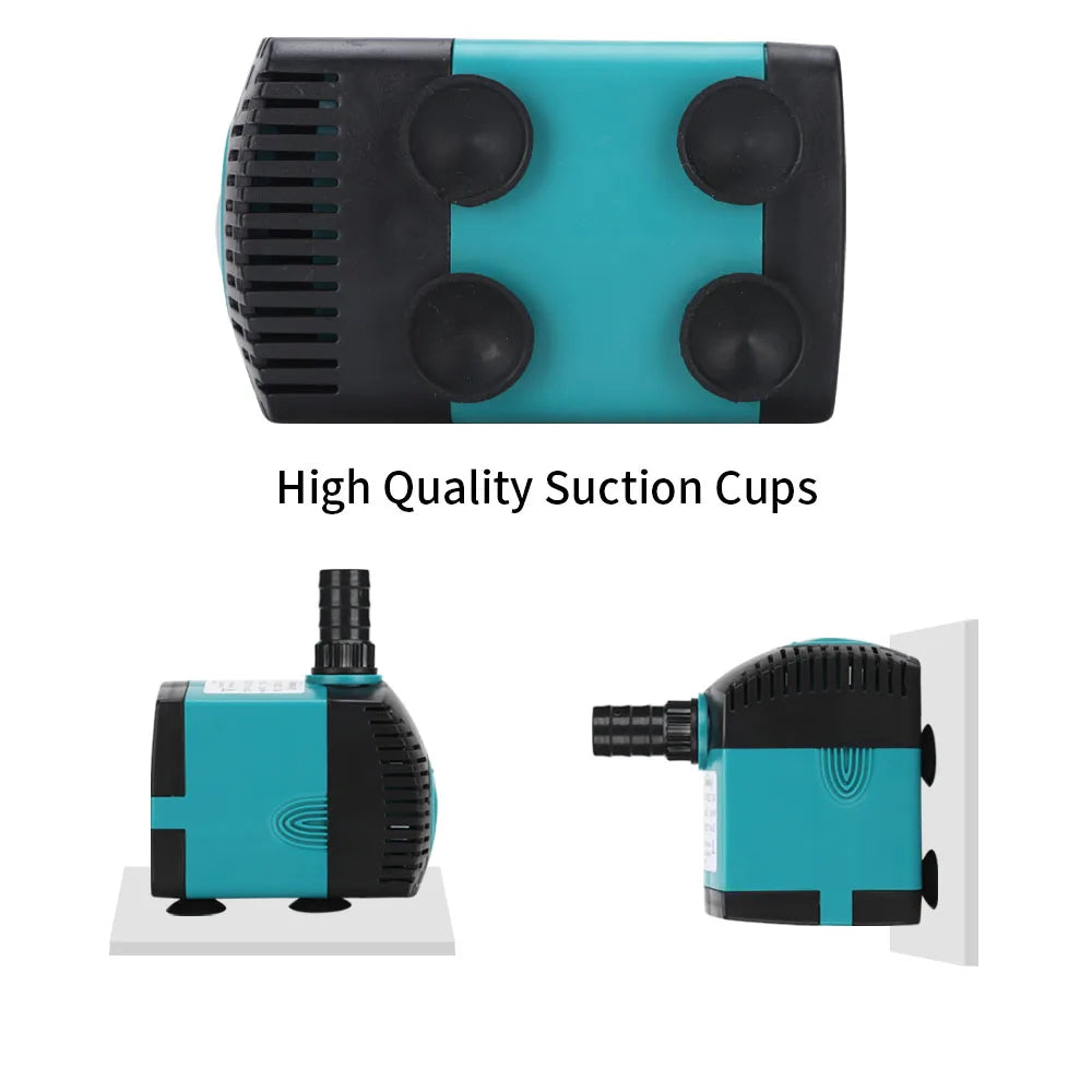 3-60W Ultra-Quiet Submersible Water Pump Fountain Fish Pond Aquarium Water Pump Filter Fish Tank Fountain Pump 220V-240V/110V