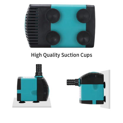 3-60W Ultra-Quiet Submersible Water Pump Fountain Fish Pond Aquarium Water Pump Filter Fish Tank Fountain Pump 220V-240V/110V