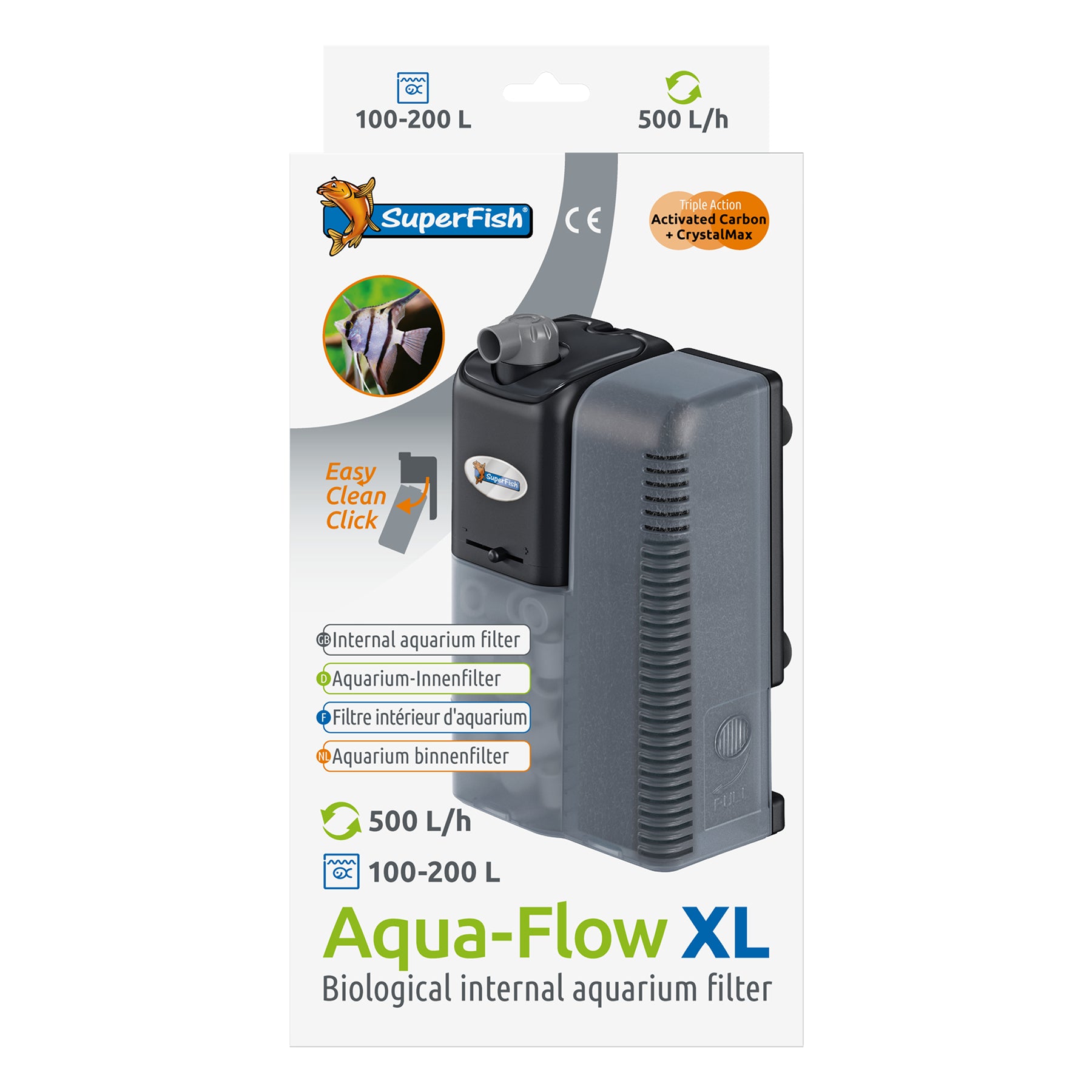 SUPERFISH AQUAFLOW INTERNAL POWER FILTER AQUARIUM SPRAY BAR FISH TANK BIO MEDIA