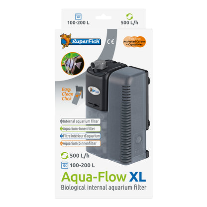 SUPERFISH AQUAFLOW INTERNAL POWER FILTER AQUARIUM SPRAY BAR FISH TANK BIO MEDIA