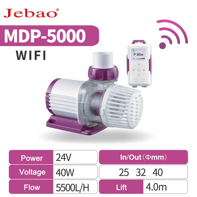 Jebao MDP DCS 2000-20000L/H DC Pump Water Dispensing Wave Making Inverter Submersible WiFi Pumps For Fish Tank Aquarium