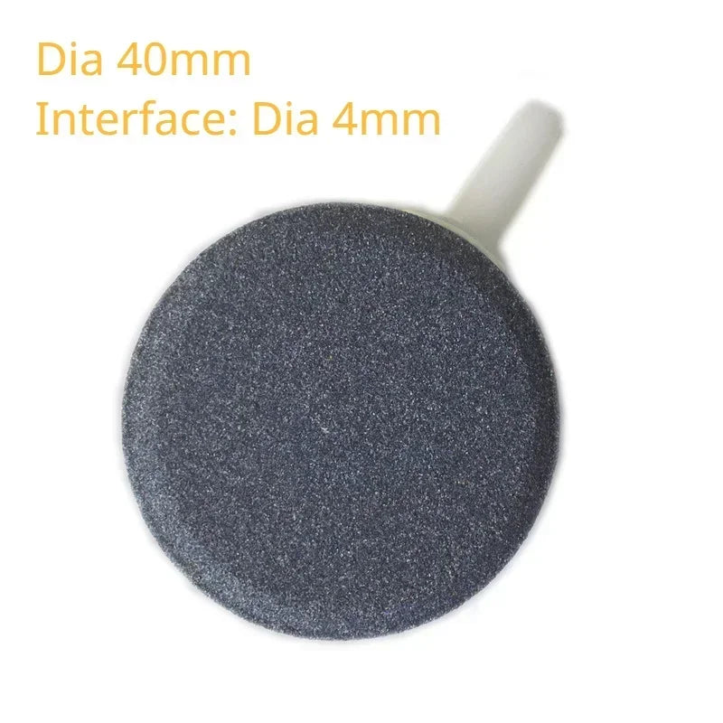 40/60/80mm Aquarium Air Bubble Stone Fish Tank Aerator Pond Pump Bubble Disk Air Pump Hydroponic Oxygen Plate for Fish Tank
