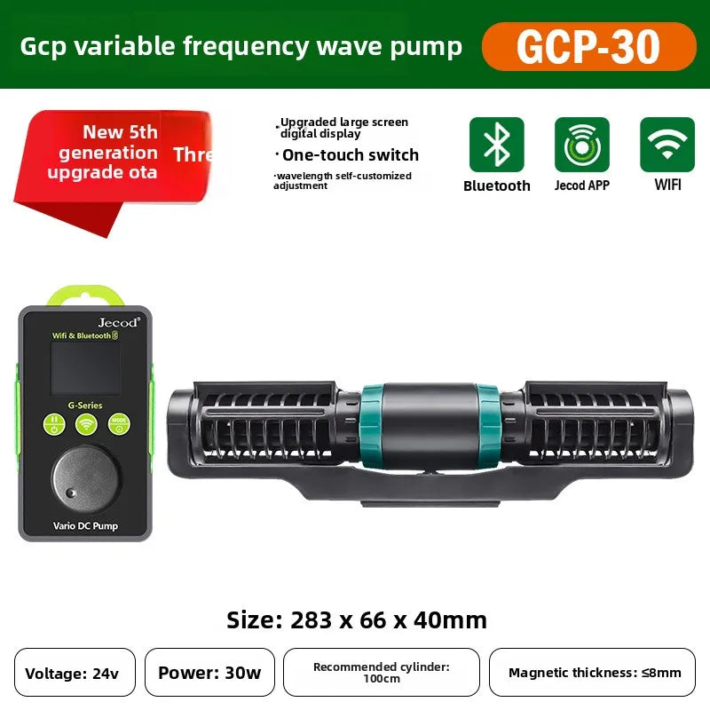jebao jeco new GCP fish tank circulation pump silent wave pump bottom blowing aquarium wave maker WIFI multi-mode