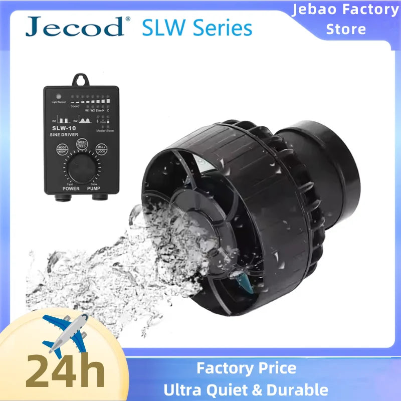 Jebao Jecod SLW Series Manual Control Constant Compatible SINE Aquarium Wavemaker Pump for Freshwater Saltwater Fish Tank