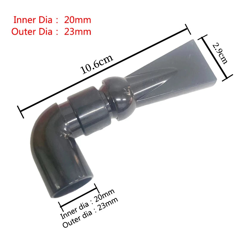 1Pcs Fish Tank Pump Duckbill Nozzle Adjustable Aquarium Filter Pump Rotating Water Outlet Return Pipe Connector Plumbing Fitting