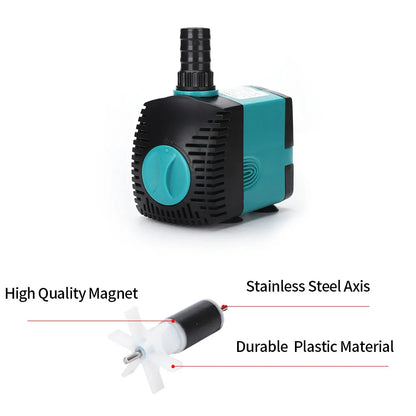 3-60W Ultra-Quiet Submersible Water Pump Fountain Fish Pond Aquarium Water Pump Filter Fish Tank Fountain Pump 220V-240V/110V