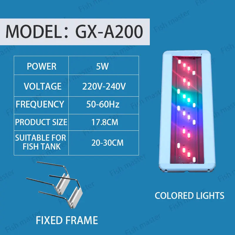 Plants Growing Lights Fish Tank Lights Small Clip Lights Aquarium Irradiation Accessories LED Light Decoration Lamp