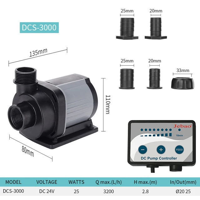 Jebao MDP DCS 2000-20000L/H DC Pump Water Dispensing Wave Making Inverter Submersible WiFi Pumps For Fish Tank Aquarium